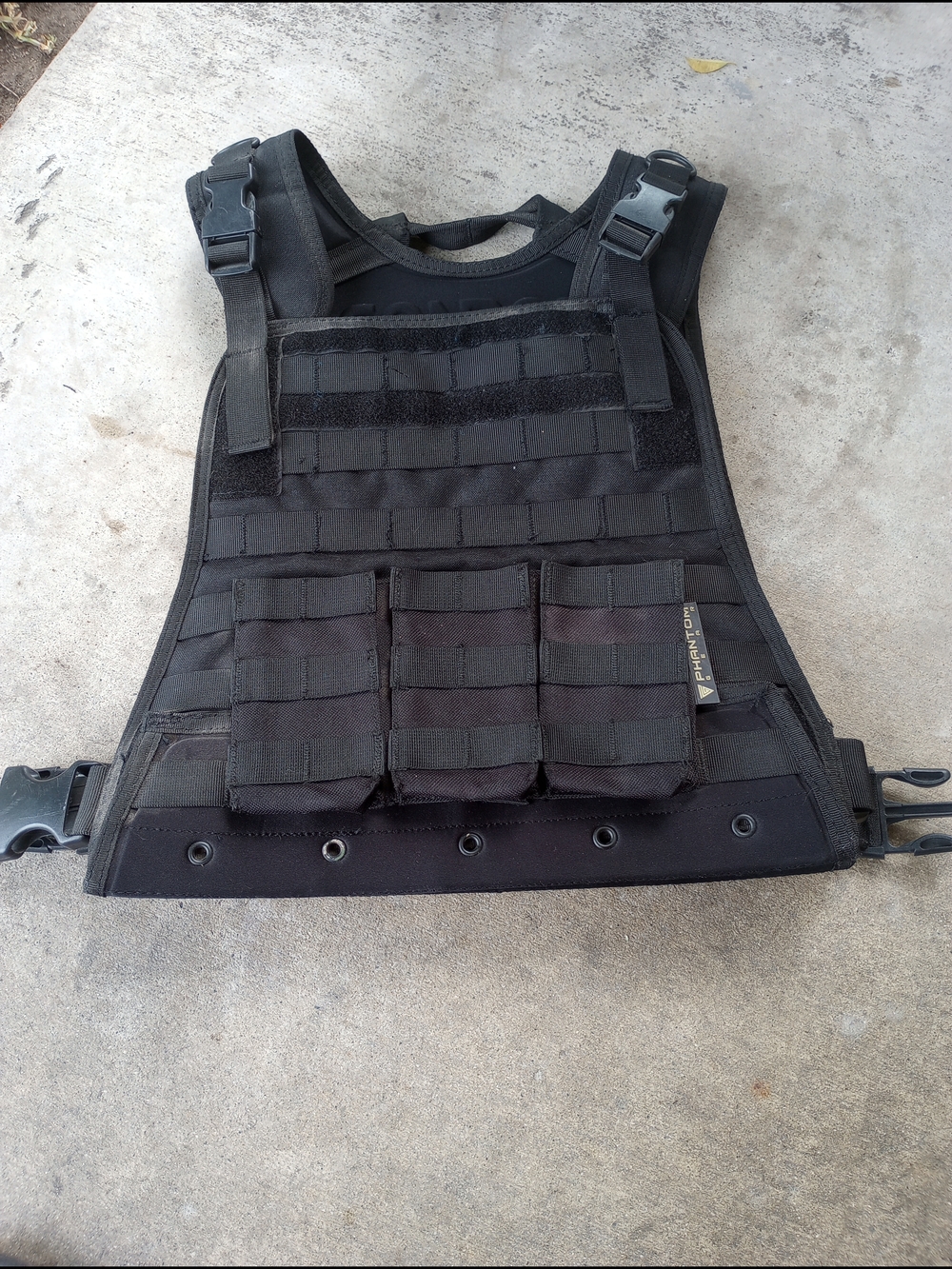 Condor 'phantom Gear's Compact Plate Carrier Vest - Black. Size Medium.